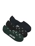 JACK & JONES Men's Jacdenim Dog Multi Short Sock 3 Pack, Dark Navy, One Size (pack of 3)