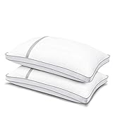 BedStory 2 Pack Hotel Quality Pillows, Down Alternative, Supportive Filled Pillows for Neck/Back/Side Sleepers, Standard Size 42x70cm