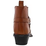 Mens US Brass Cuban Heel Stirrup Western / Cowboy Boots, 8 UK, Tan