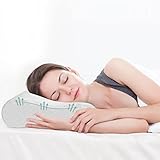 Good Nite Memory Foam Pillow Neck Support Pillows Orthopaedic Cervical Soft Deep Sleep for Side Sleepers and Back with Washable Cover 65 x 35 cm Standard Size White