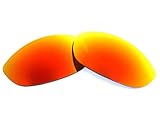 Galaxylense Replacement Lenses for Oakley Monster Dog Fire Red Color Polarized, Green Size: Regular