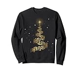 Christmas Tree Music Notes Musical Christmas Carols Songs Sweatshirt
