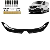 ROBUST Bonnet Wind Stone Deflector Protector Bra Black For Renault Trafic 2014-2018