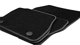Carsio Luxury Plush Floor Boot/Liner Mat for Nissan Micra (K11) 1993-2003 Tailored Black Carpet, Custom Fitted, All Weather, Anti-Slip Backing & Black Leather Trim