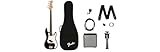 Squier by Fender Debut Collection Precision Bass Electric Guitar Pack. Includes Rumble 15 Amp, Gig Bag, Strap, Cable, Picks, Tuner, Stand, Extra Strings + 3 month Subscription to Fender Play