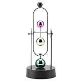 Hztyyier 10x27CM Perpetual Motion Swinging Art Electronic Shake Wiggle Device Swinging Balance Balls Physics Science Desk Decor