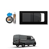 Van Opening Driver Side Window + Fixing Kit Designed for Toyota ProAce Max (2023+) - Camper Conversion Safety Tempered Privacy Glass Window