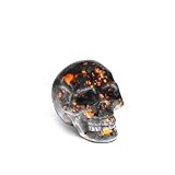 AWNL Crystal Skull Ornament,Head Sculpture with Yooperlite Natural Gemstone,Healing Crystal Statues Home Decoration Gift,1.4''x 2''x 1.6''