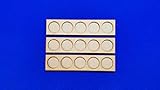 DoodleTech Laser cut MDF set of 3 (5x1) MOVEMENT TRAYS for 25mm round Bases LOTR / 40k Sigmar