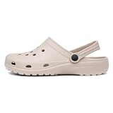 Shoe Zone - Summer Womens Stone EVA Clog - Size 6 UK - Beige