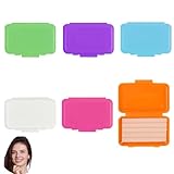 6 Boxs Orthodontic Wax, Braces Wax, Dental Wax for Braces, Brace Wax Orthodontic, For Braces with Fruit Smell for Brace Wearers Gum Protection(White/Purple/Blue/Pink/Orange/Green)