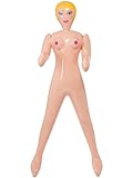 Smiffys Inflatable Blow-Up Doll, Female, Pink 140cm/55in, Hen & Stag Night Fancy Dress, Adult Dress Up Hen & stag / adult items Halloween