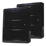 (Pair) Gas and Electric Meter Box Covers - Weather-Resistant Overboxes for DIY Repairs - Protect and Enhance Your Meters - Durable Meter Box Protection - (Black)