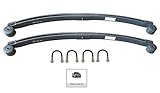 Tpuk Pair Of Double 2 Leaf Spring For Transit 2.2 2.4 Fwd Rwd 75Mm Bushes Ubolts 1787095
