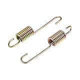 X AUTOHAUX 2pcs 8cm Length Gold Tone Motorcycle Brake Pedal Return Spring
