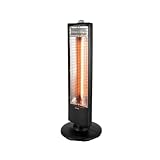 Warmlite WL42013 Infrared Heater with Oscillation, Overheat Protection, Black