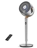 Dreo Standing Fan, 120°+120° Omni - directional Cooling Fans For Bedroom, 85 ft Circulator With Remote, DC Motor Silent Pedestal Fans, Adjustable Height Room Fan, 8 Speeds, 3 Modes, 8H Timer