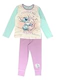 Disney Lilo & Stitch, Girls 2 Piece Pyjamas Set Nightwear Cuddle Me, Multicoloured, Age 5-6 Years