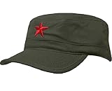 Unisex SOVIET Army Russian Red Star Hat Cap Fancy DressTrapper Cadet Military Baseball Cap MFAZ Morefaz Ltd (Green)
