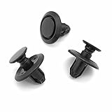 VVO Fasteners- Black Plastic Front Wheel Arch Lining & Mudguard Clips for Mitsubishi Outlander, Outlander (Including PHEV), ASX, Eclipse Cross, Lancer Evo X, (Pack of 10)