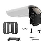 Motorbike Cell Holder Sunshade - Sun Protector, Rain Guard, Reflection Barrier | Large Extended Covering for Route Tracking, Weatherproof Visor for Bicycle Moped Delivery Driver Electric Commuting