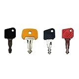 SMTHOME 4pcs Linde 530 701 702 801 Electric Fork-lift Ignition Key Compatible with Linde Jungheinrich Komatsu STILL Forklift Truck