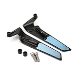 Hmtbet Motorcycle Mirrors for Handlebar With Mirror Tuono660 Tuono1100V4 Motorcycle Rearview Mirror For Aprilia Tuono 660 Tuono 1100V4 Invisible Mirrors Accessory,Black