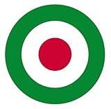 Chicbanners Italian Italy RAF Mod Lambretta Vespa The Who symbol Self Adhesive Gloss Sticker 125mm x 125mm