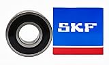 (2 Pack) 6203-2RSH SKF Brand Bearings 17X40X12MM Pressed Steel Cage Deep Groove Ball Bearings