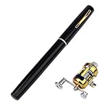 Ieron Mini Telescopic Fishing Rod for Saltwater Freshwater Creeks - Casting Combo, 100cm (Fully Expanded), 8 lb Line, Medium Power