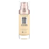 Maybelline Foundation, Dream Radiant Liquid Foundation, Up to 12 Hour Hydration, Hydrating with Hyaluronic Acid, Lightweight, Medium Coverage, for a Natural Look, Maybelline New York, Shade: 10 Ivory