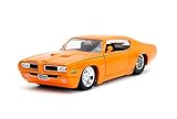 1969 Pontiac GTO Judge Pro Stock Orange 1/24 Diecast Car Model by Jada