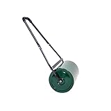 Garden Lawn Roller for Grass Galvanised Steel Water or Sand Fill 30L 38L 48L Metal Heavy Duty with Padded Handle Push or Pull (30L)