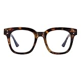 Madison Avenue Women Blue Light Glasses,Oversize Blue Light Glasses for Women, Anti Eyestrain & UV Protection Computer Eyeglasses (Tortoiseshell)