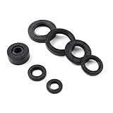 Cnazg40 7Pcs Oil Set Seals Kit Black Rubber for DT 125 R 1988-2003