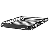 MaxxHaul 70115 46" x 36" x 4-1/2" Roof Rack Rooftop Cargo Carrier Steel Basket, Car Top Luggage Holder for SUV and Pick Up Trucks - 150 lb. Capacity, black