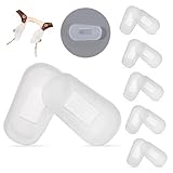 Eyeglass Nose Pads Covers Soft Silicone Glasses Nose Pads Slip-on Eyeglasses Nose Bridge Pads Anti-Slip Nose Guards White Anti Slip Nose Pads for Glasses Repair Kit (5 Pairs)