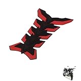 1PCS Motorcycle tank protector fishbone sticker Compatible with Suzuki GSF 1250 Bandit Streetfighter 2007,shell anti-scratch decorative pad,accessories tuning(RED)