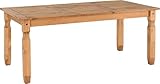 Seconique Corona 6' Dining Table in Distressed Waxed Pine