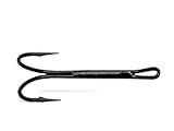 DOUBLE LOW WATER SALMON HOOKS FROM VMC ASSORTED SIZES IN BLACK (SIZE 6)