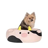 Squishmallows Original 20-Inch Connor the Cow Pet Bed - Small Ultrasoft Official Jazwares Plush Pet Bed