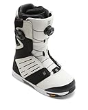DC Shoes Men's Judge BOA Snowboard Boots - Micro-Adjustable Stable Snowboarding Boot with Insulated Liner & Molded Insole - White/Black/Citrus, 8