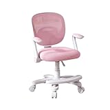 FEFE Kids Desk Study Chair- 41-53 x 59 x 46cm Height Adjustable- Computer Chairs with Armrests, Safe Brake Casters- Soft Cushion - Swivel Chair for Boys Girls