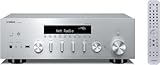 Yamaha R-N600A Hi-Fi Network Receiver with MusicCast and Wireless Streaming, Silver, Hi-Res Audio, SABRE DAC, Pure Audio Fidelity