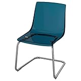 IKEA Tobias Chair, Blue/Chrome-Plated