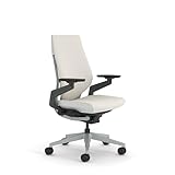 Steelcase Gesture Ergonomic Office Chair With 360° Armrests And 3D Live Back Lumbar Support Light Grey, 66 x 62.5 x 104