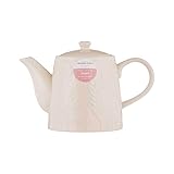 Mason Cash In the Meadow Teapot 800ml Embossed Floral Design, Durable Stoneware – Heat-Retaining Ceramic Teapot for Hot Drinks – Classic Kitchenware