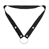 Men's Auxiliary Belt Chastity Lock Fixing Belt Elastic Elastic Gay Underwear Ring Chastity Belt Two Directions Black