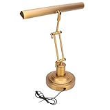 Plyisty Piano Light Lamp for Upright Piano, 12W LED Table Lamp with Brightness Adjustable 3000K to 6000K, Music Stand Light for Piano, Home Office (Antique Bronze)