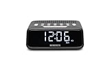 Roberts ORTUSFM FM Digital Clock Radio with Bluetooth, Alarms and a Large LCD Display, Black